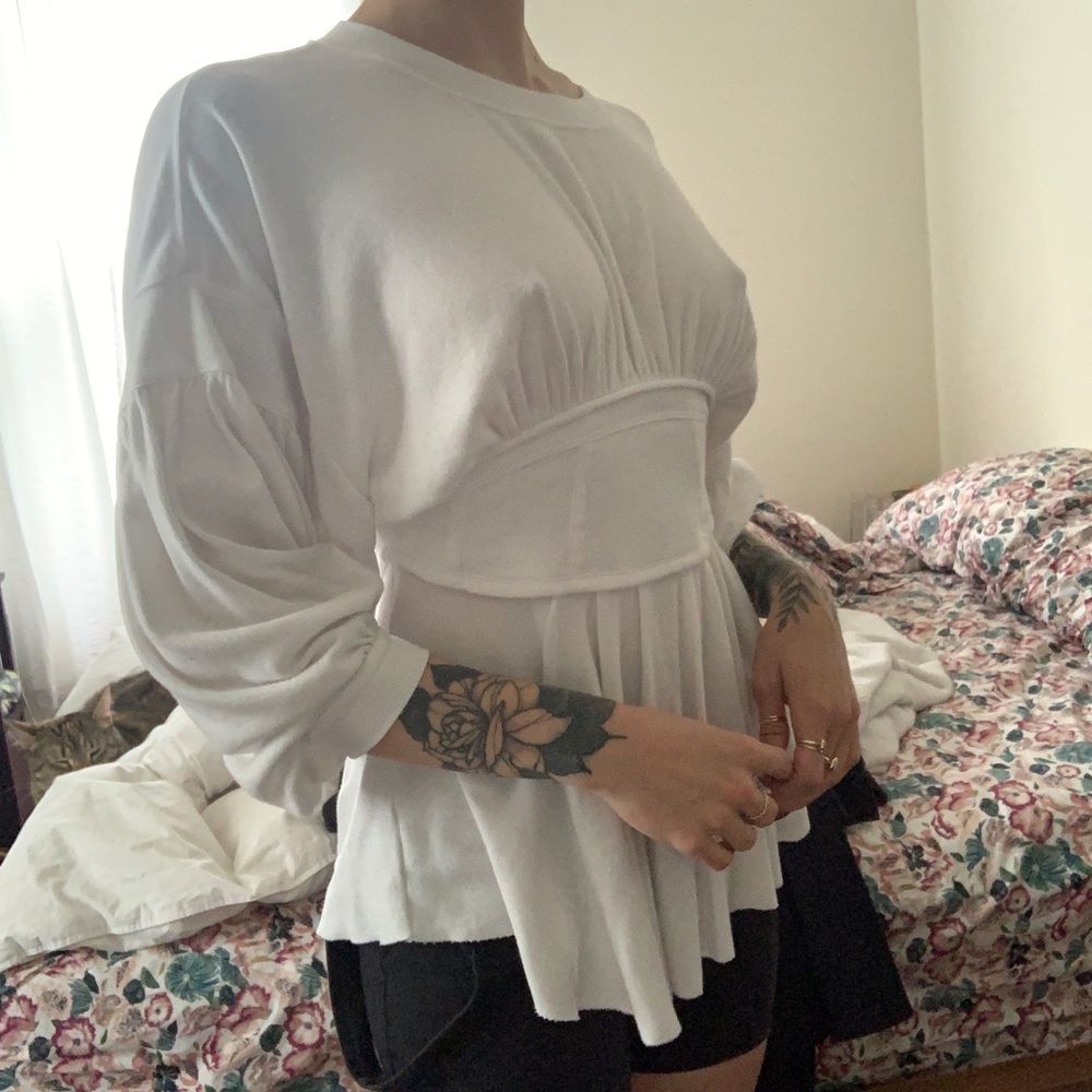 Free People Corset Tunic Pirate Shirt